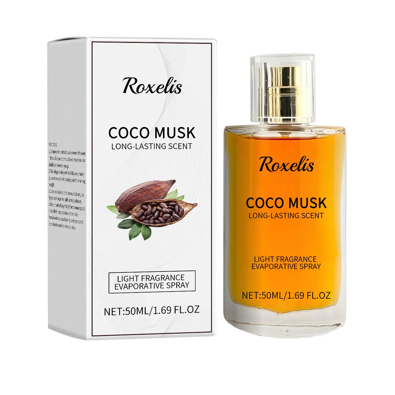 Roxelis 50ml Coco Musk Perfume Charming Cologne Lasting Pheromone Fragrance for Romantic Dating Atmosphere - TrendForce25