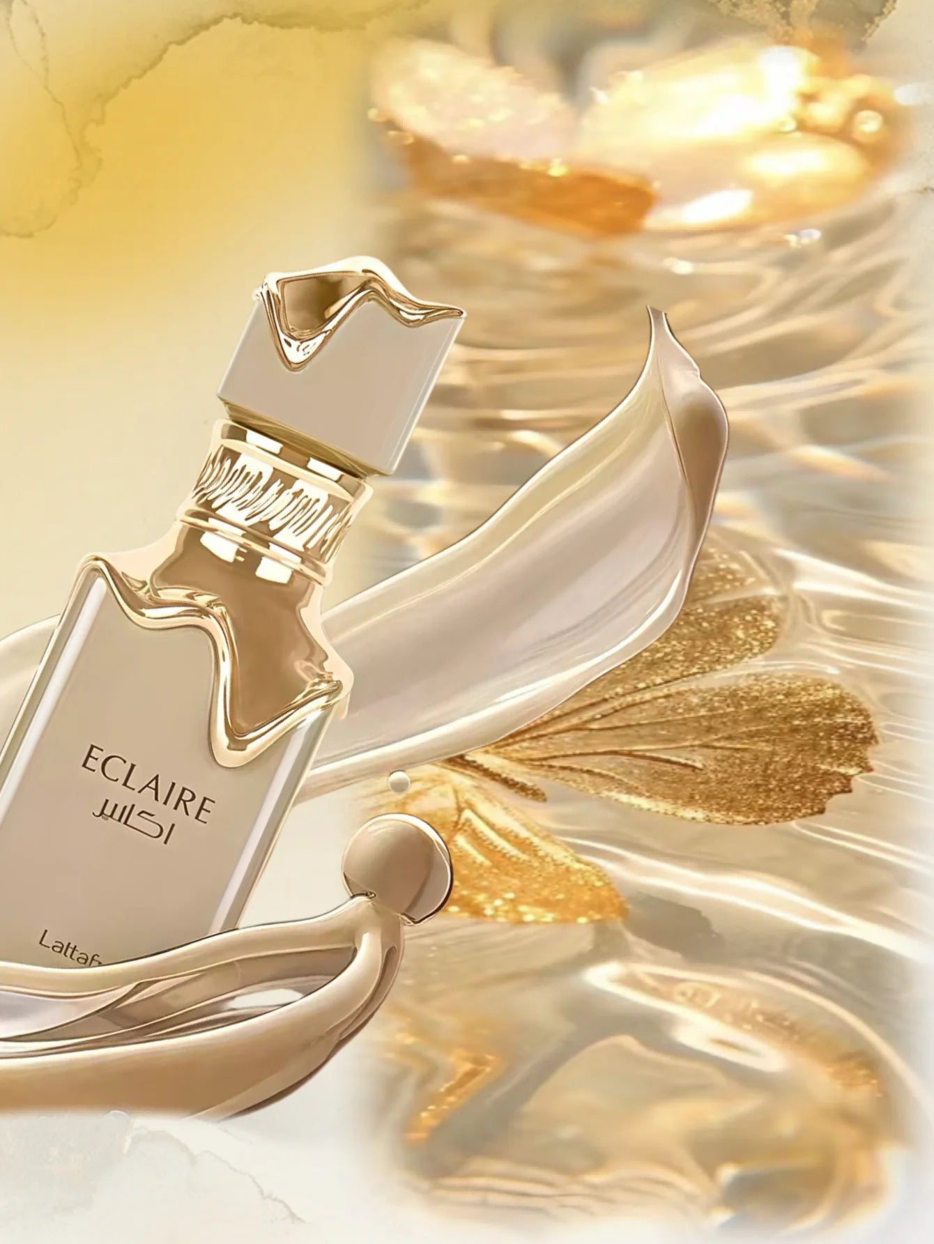 Lattafa Eclaire Eau de Parfum 100ml – Sweet Vanilla & Musk | Long-Lasting Feminine Scent for Daily Wear or Date Night
