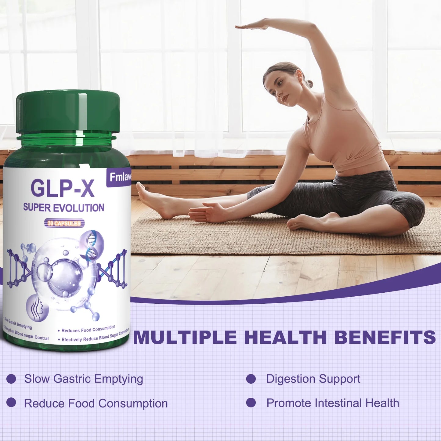 GLP-X Super Evolution, Metabolism & Appetite Support, 30 Capsules – Supports Digestion & Gut Health - TrendForce25