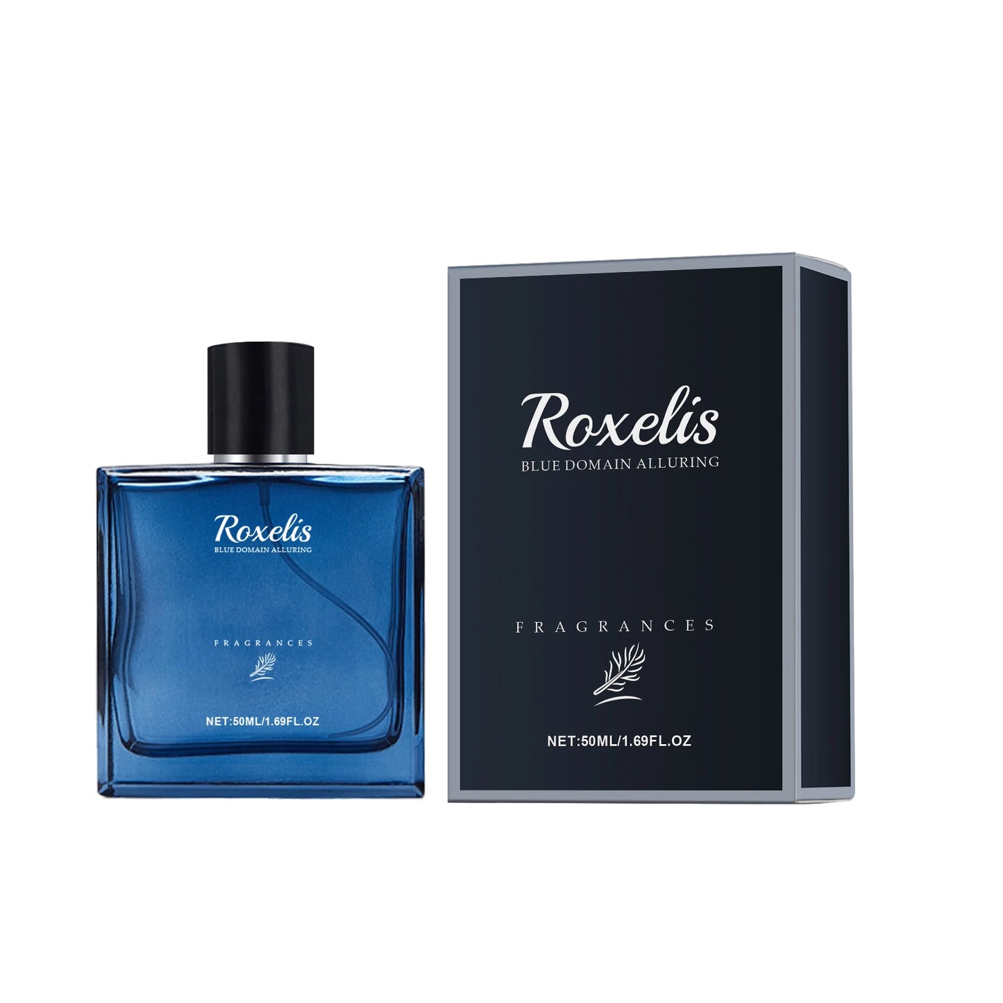 Roxelis 50ml Charming Cologne Perfume Spray for Men Blue Domain Lasting Fragrance with Pheromone for Romantic Dating - TrendForce25