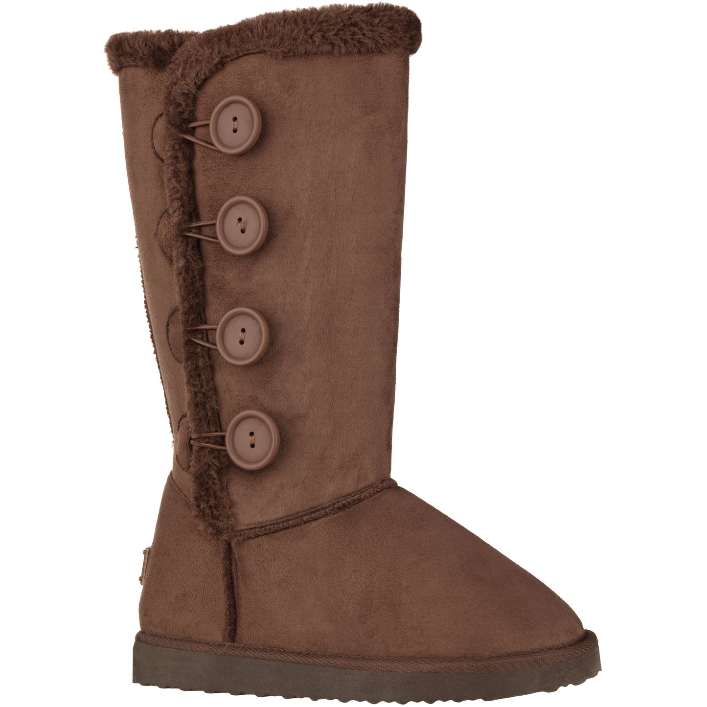 Women's Snow Boots Fleece Lined Solid Color Mid-Calf Flat Snow Boots Fur Lined Winter Boots - TrendForce25