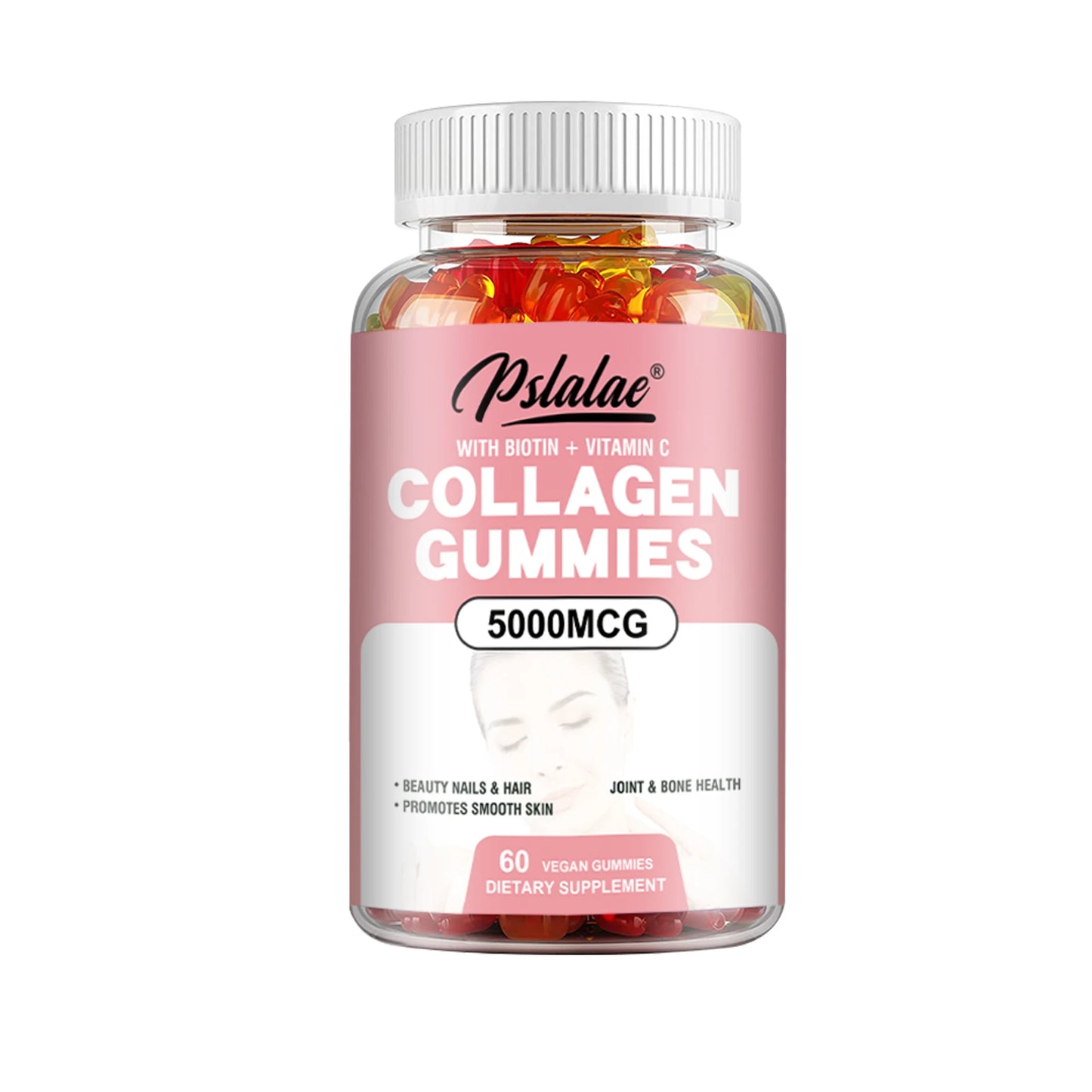 Collagen Gummies - with Biotin, Vitamin C - Supports Healthy Hair, Skin and Nails - 60 Gummies - TrendForce25