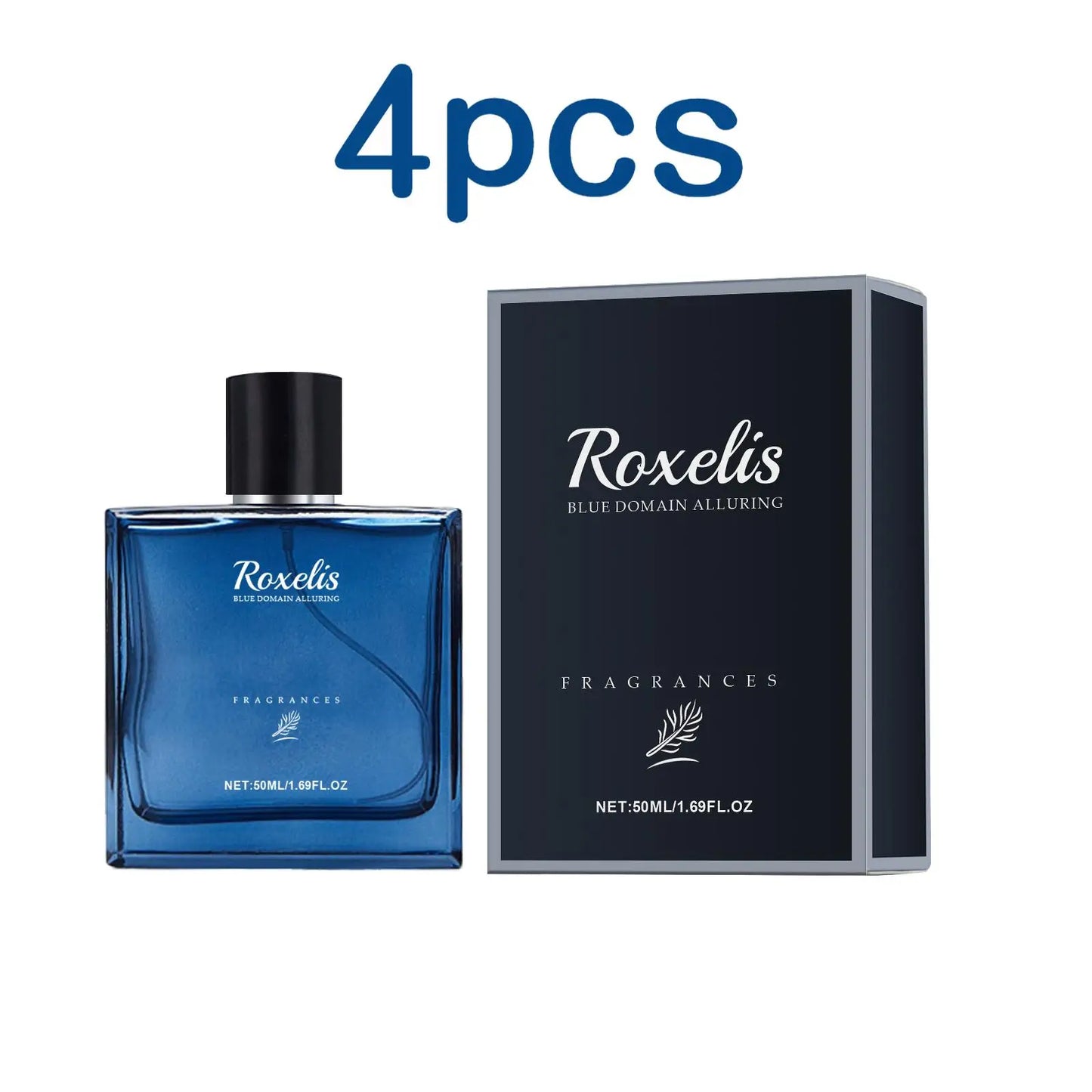 Roxelis 50ml Charming Cologne Perfume Spray for Men Blue Domain Lasting Fragrance with Pheromone for Romantic Dating - TrendForce25