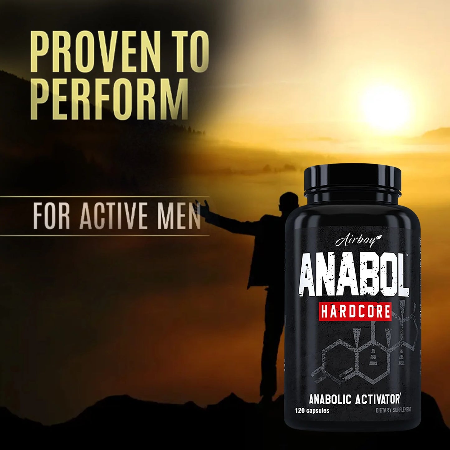 ANABOLIC - Men's Health Support Supplements - 120 Capsules - TrendForce25