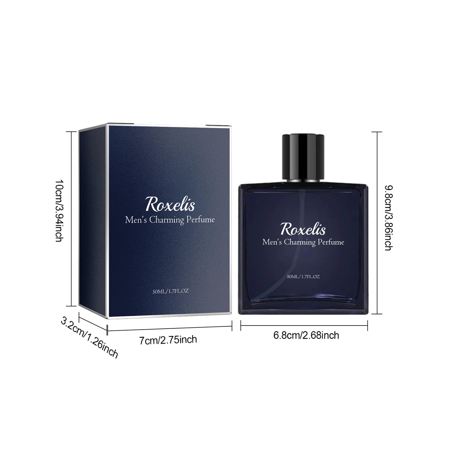 Roxelis 50ml Men Glamour Perfume Spray Cologne Light Fresh Pheromone Romantic Dating Fragrance - TrendForce25