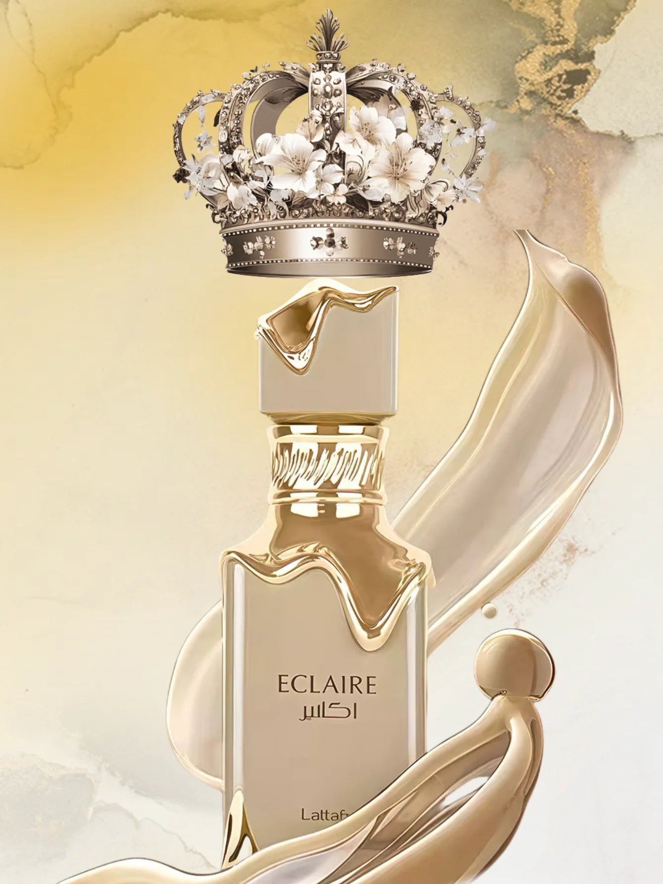 Lattafa Eclaire Eau de Parfum 100ml – Sweet Vanilla & Musk | Long-Lasting Feminine Scent for Daily Wear or Date Night