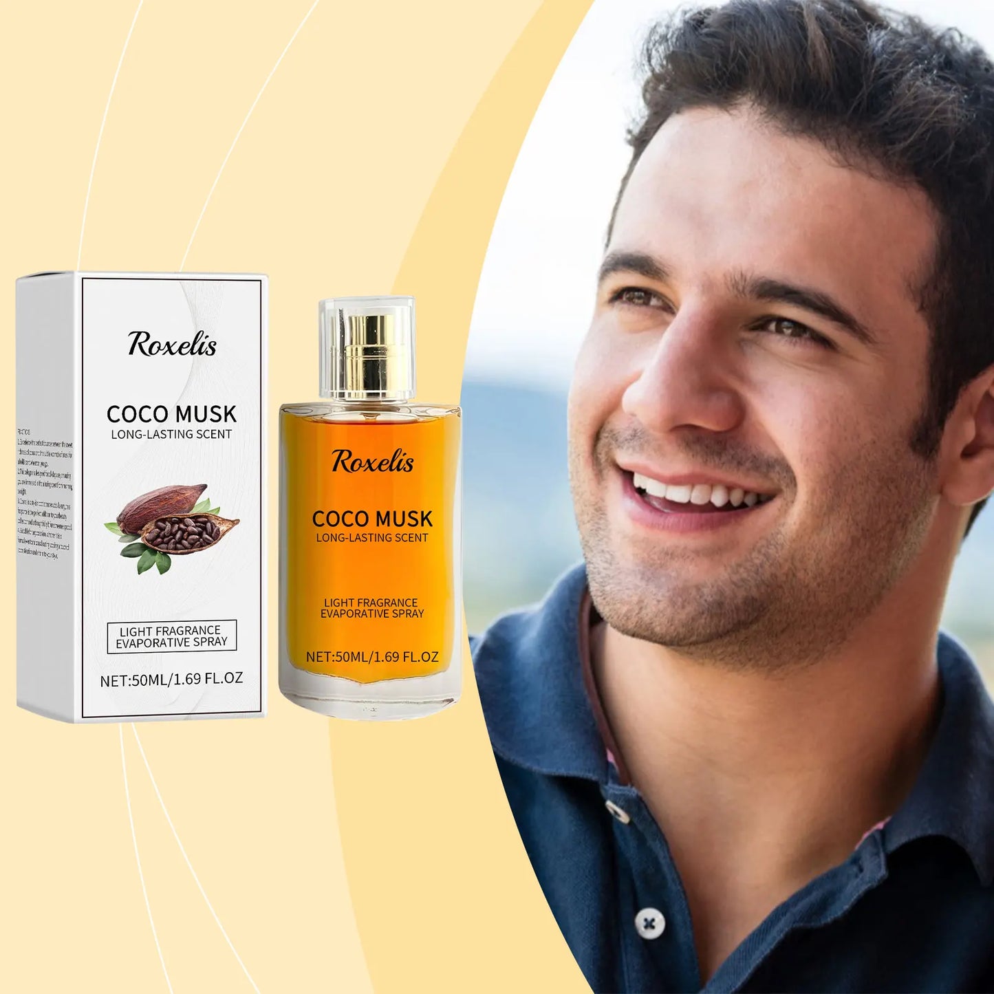 Roxelis 50ml Coco Musk Perfume Charming Cologne Lasting Pheromone Fragrance for Romantic Dating Atmosphere - TrendForce25