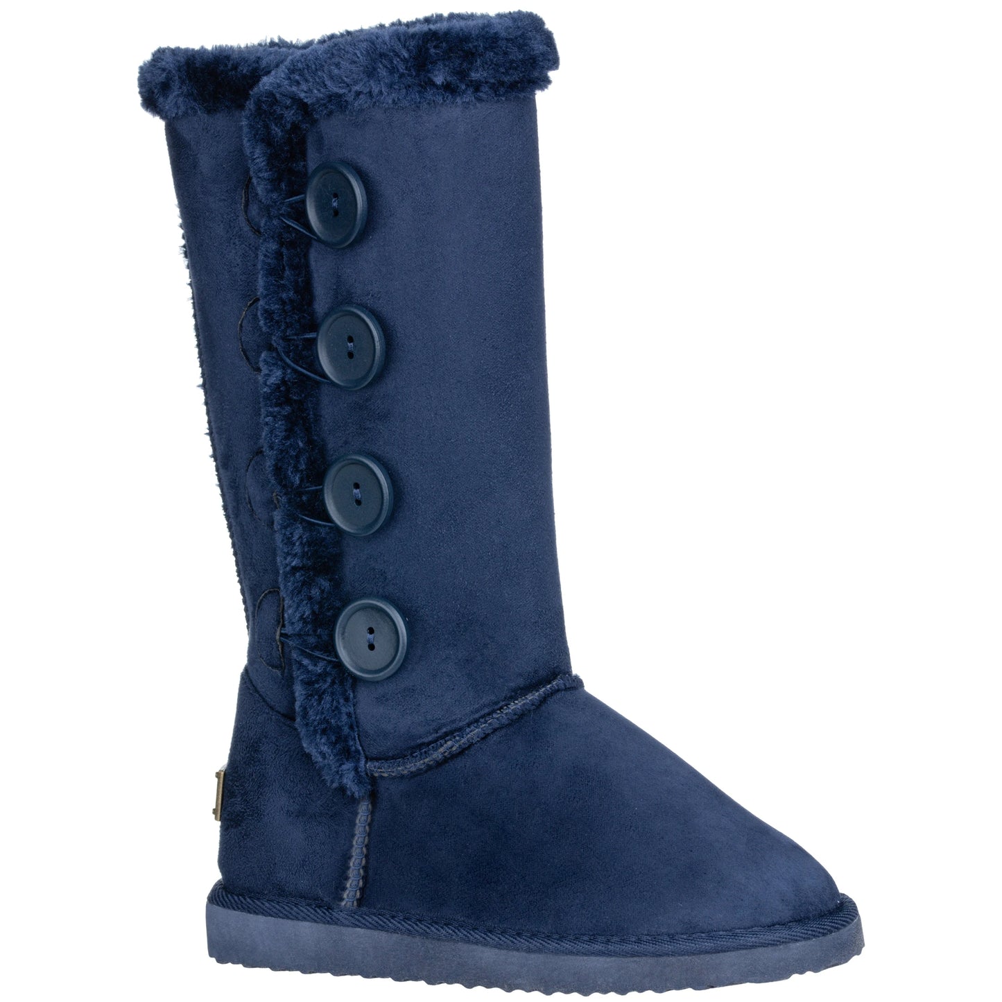 Women's Snow Boots Fleece Lined Solid Color Mid-Calf Flat Snow Boots Fur Lined Winter Boots - TrendForce25