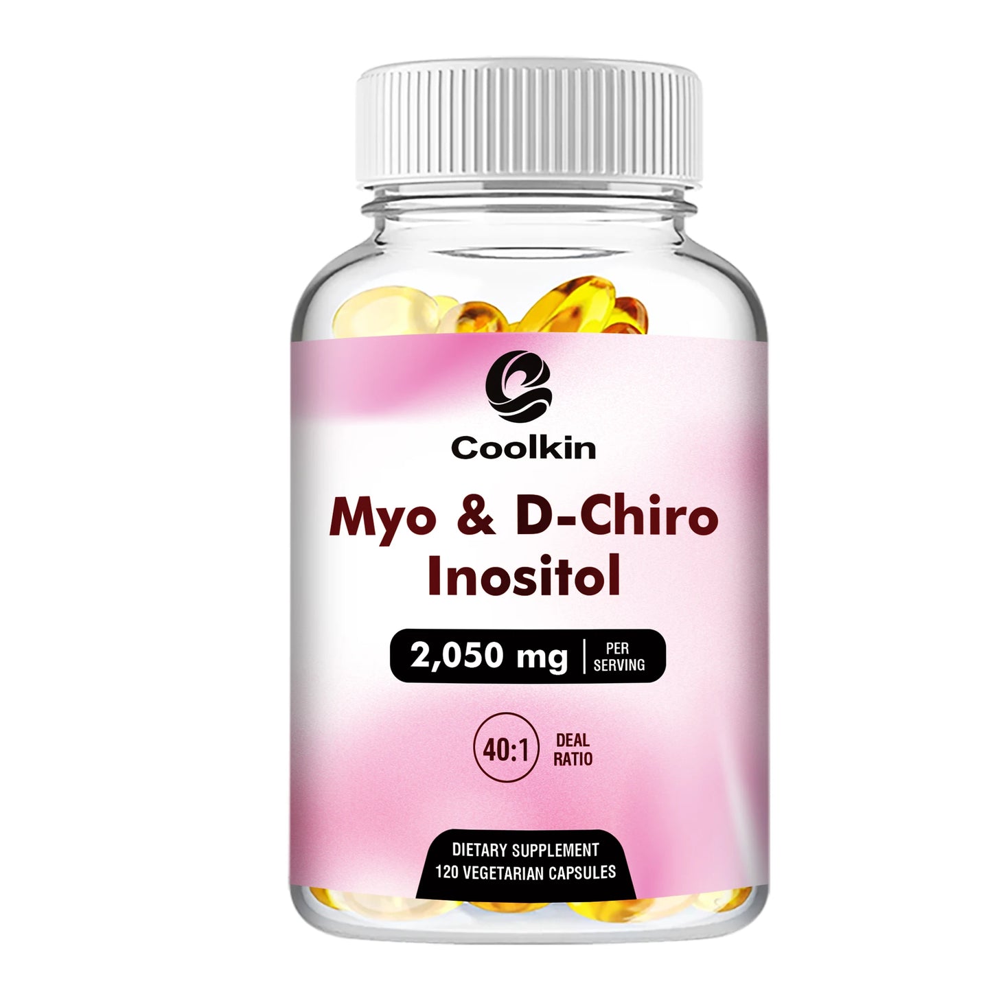 Myo & D-Chiro Inositol Capsules - Supports Ovarian Function,Hormone Balance,Fertility Supplements for Women - 120 Capsules - TrendForce25
