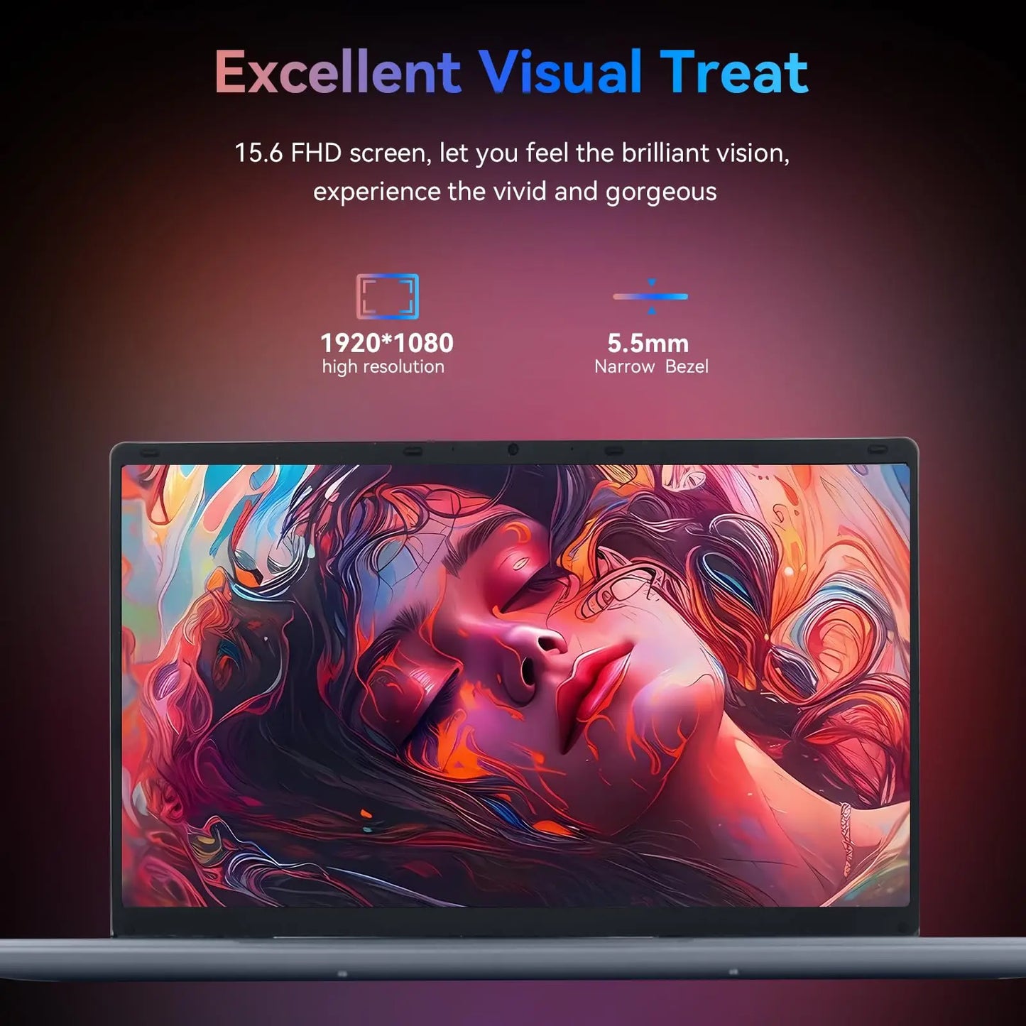 Bestski 15.6 Inch Laptop Intel N5095 Processor 12GB RAM 512GB SSD IPS Display 1080P Windows11 38000mWh Battery Computer Notebook - TrendForce25