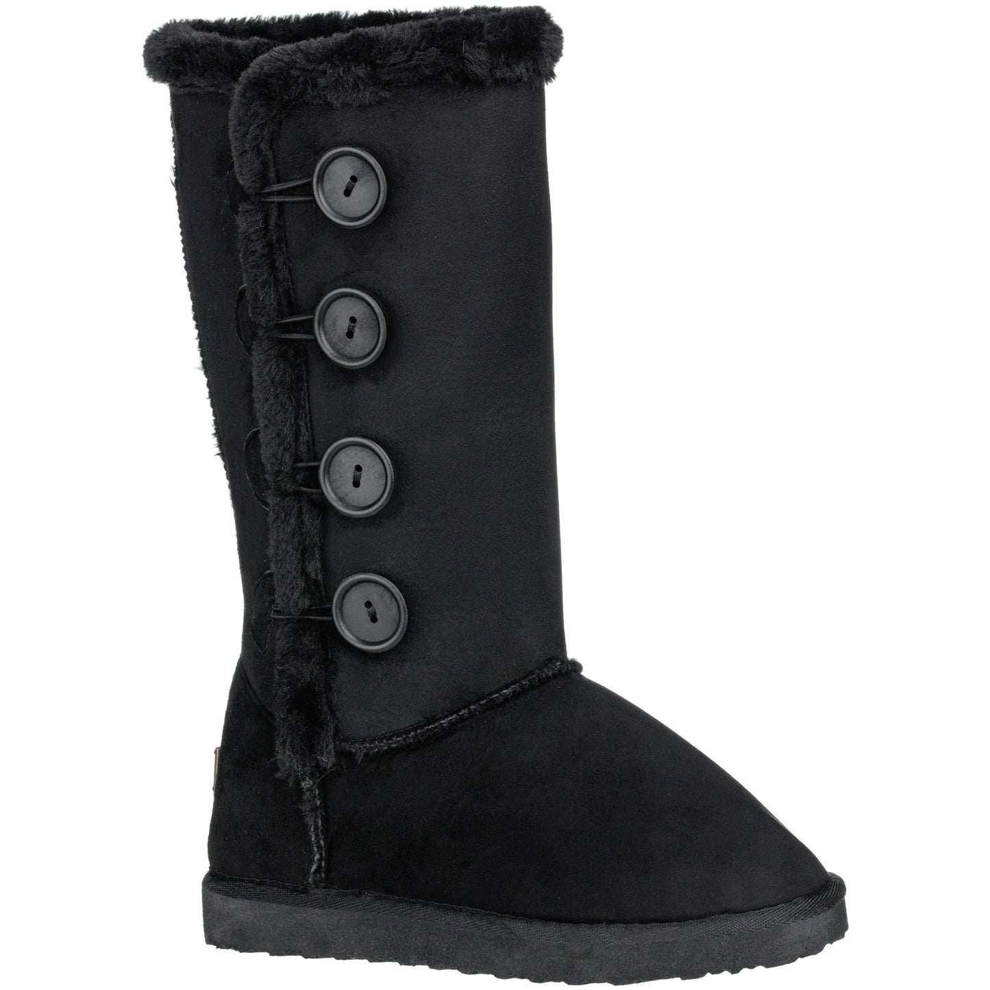 Women's Snow Boots Fleece Lined Solid Color Mid-Calf Flat Snow Boots Fur Lined Winter Boots - TrendForce25