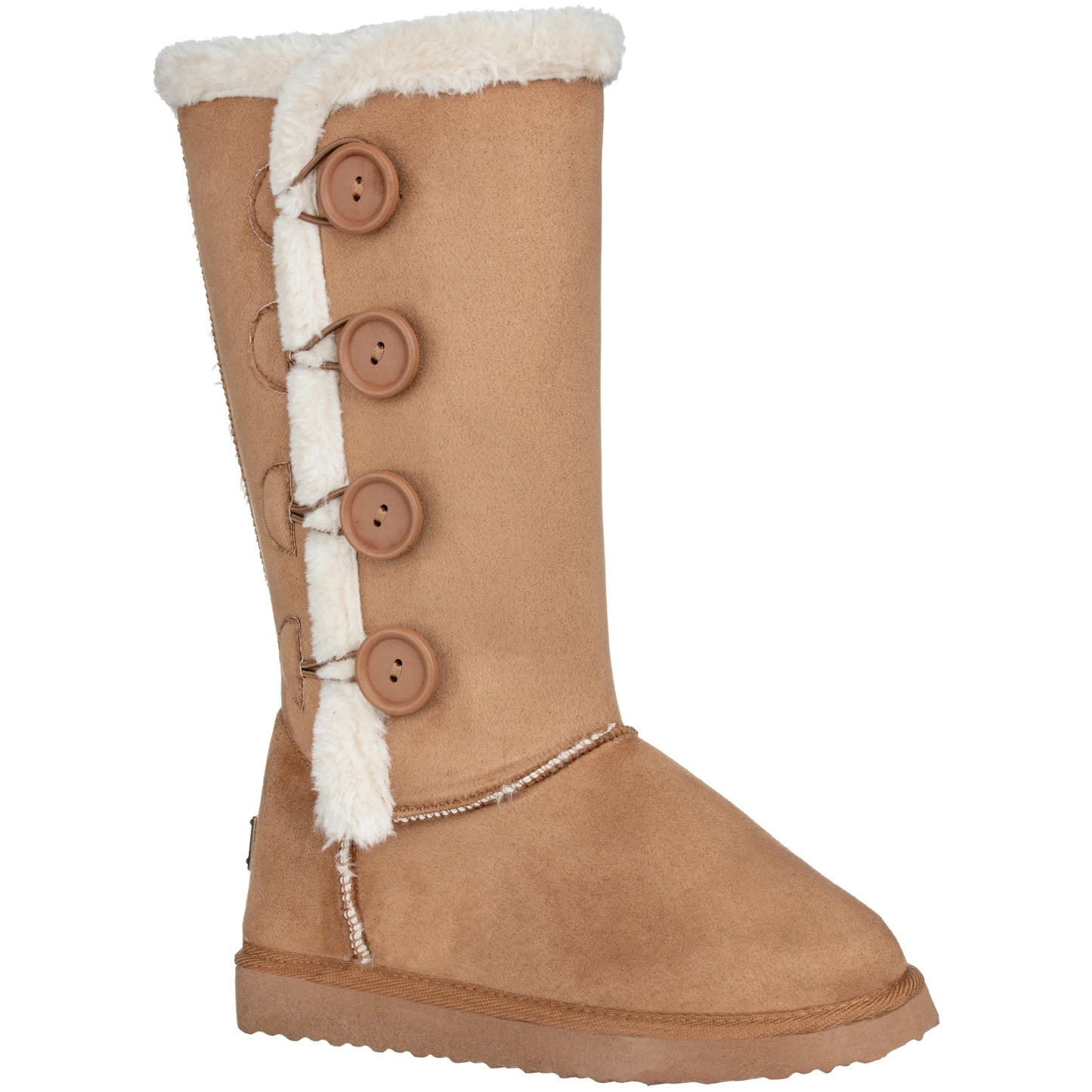 Women's Snow Boots Fleece Lined Solid Color Mid-Calf Flat Snow Boots Fur Lined Winter Boots - TrendForce25