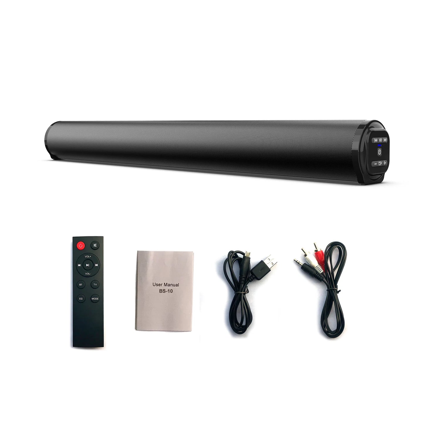 2024 Soundbar Sound Wireless Bluetooth Car Computer Speaker Stereo Tv Home Theater Sombar For 3.5mm Output PC - TrendForce25