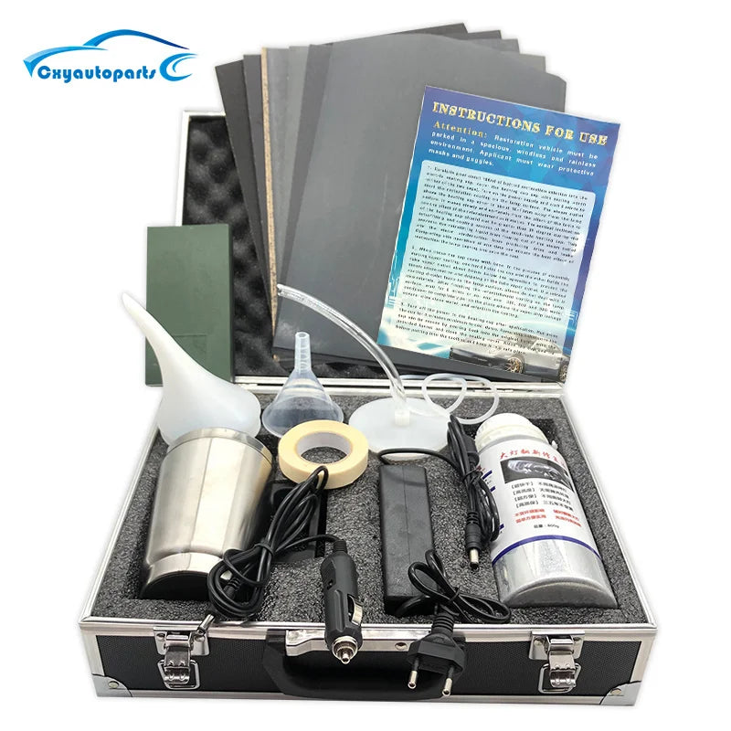 Car Headlight Polish Restoration Kit Car Headlight Repair Renovation Kit 800G Headlamp Liquid Polymer Auto Tool Set - TrendForce25