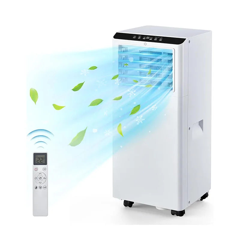 8000BTU Portable Air Conditioners With Remote Control And 24h Timer, 3 In 1 Low Noise Portable Ac Unit With Dehumidifier