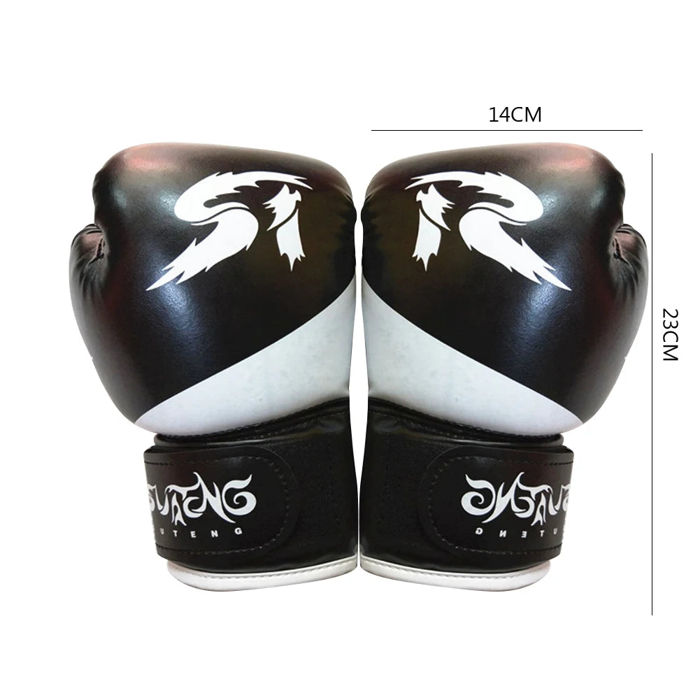 1 Pair Boxing Gloves Adults Women Men Boxing Sanda Gloves Unisex Boxing Training Exercise Leather Gloves Sports Protection Mitts