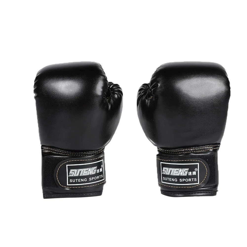 1 Pair Boxing Gloves Adults Women Men Boxing Sanda Gloves Unisex Boxing Training Exercise Leather Gloves Sports Protection Mitts