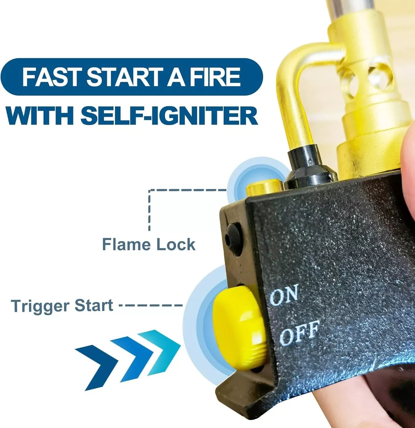 Mapp Propane Torch Head TS8000 Trigger Start Welding Torch Portable Trigger Start Push Button Igniter For Soldering Brazing