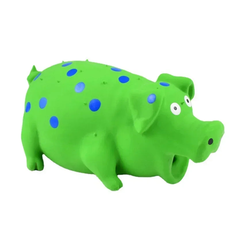 Squeaky Pig Dog Toy Durable Rubber Pig Squeaker Dog Puppy Chew Toys Latex Interactive Cute Toy for Small Medium Large Dogs - TrendForce25