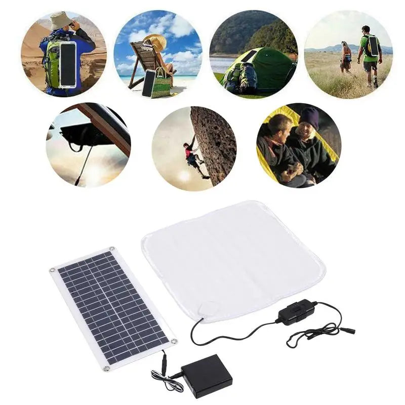 Solar Pet Heating Pad 100W Waterproof Pet Heating Pad Adjustable Warming Cat Bed Thermal Pet Blanket For Winter Cat Pet Dog - TrendForce25