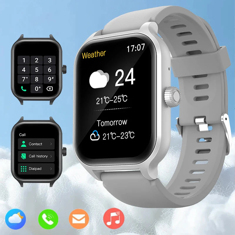 Smart watch, wireless calling/dial, multi-Sport mode, calling reminder and rejection, SMS reminder, for iPhone/Andriod - TrendForce25