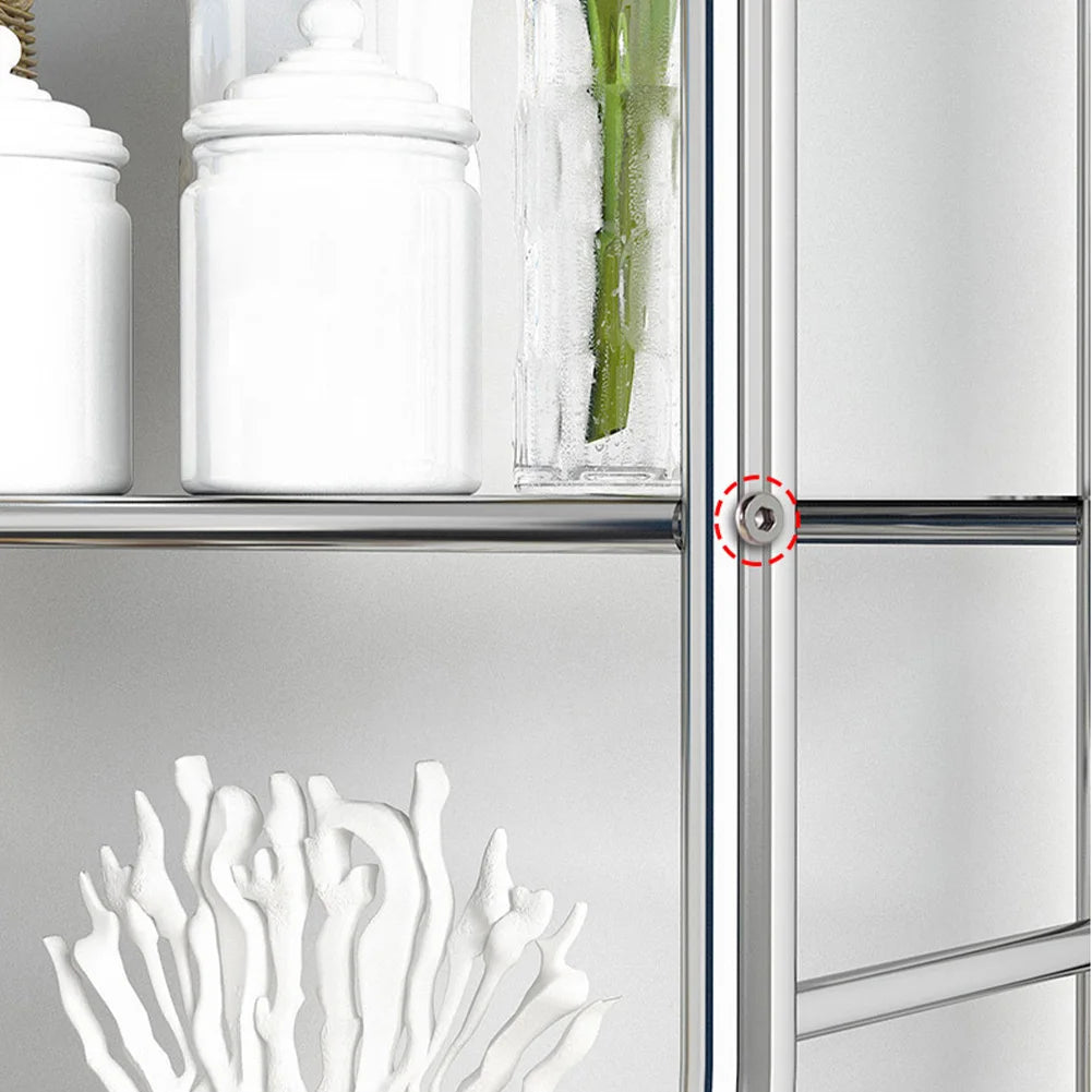 Over Toilet Storage Shelf,2/3-Tier Freestanding Over The Toilet Storage,Metal Bathroom Shelves with Paper Holder and Removable - TrendForce25