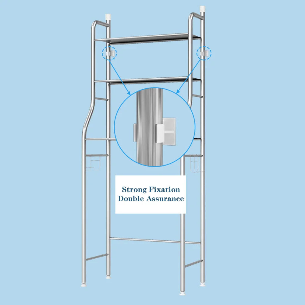 Over Toilet Storage Shelf,2/3-Tier Freestanding Over The Toilet Storage,Metal Bathroom Shelves with Paper Holder and Removable - TrendForce25