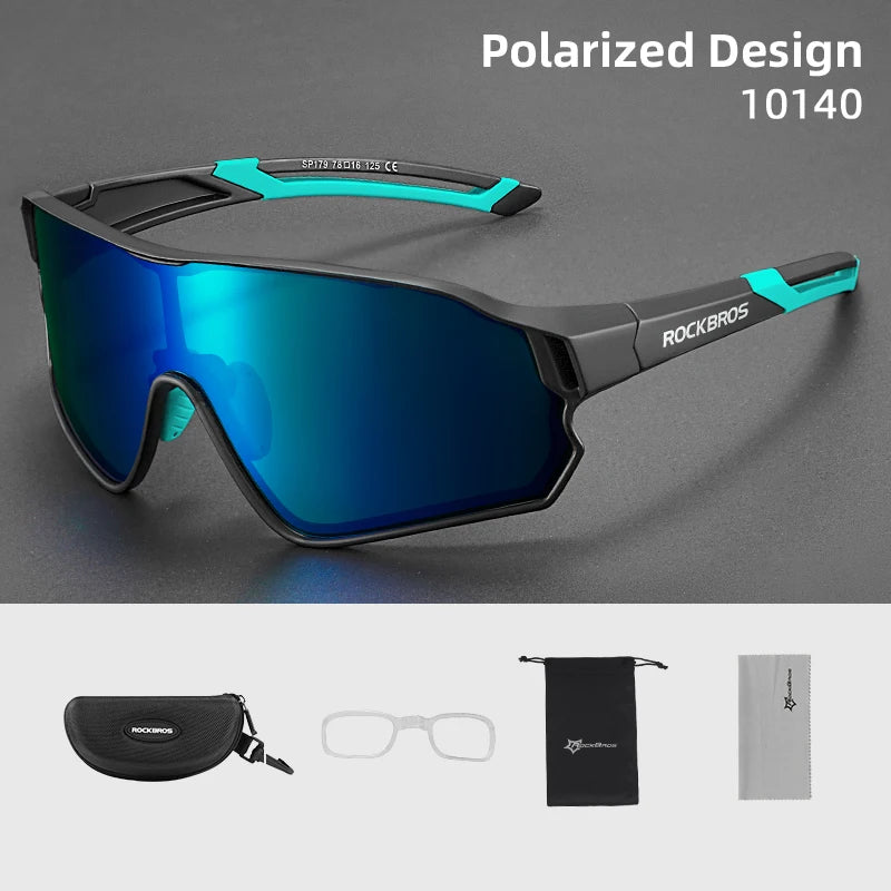 ROCKBROS Polarized Glasses UV400 Sunglasses Sport Protection Glasses Bicycle Eyewear Outdoor Hiking Camping Golf Cycling Goggles - TrendForce25