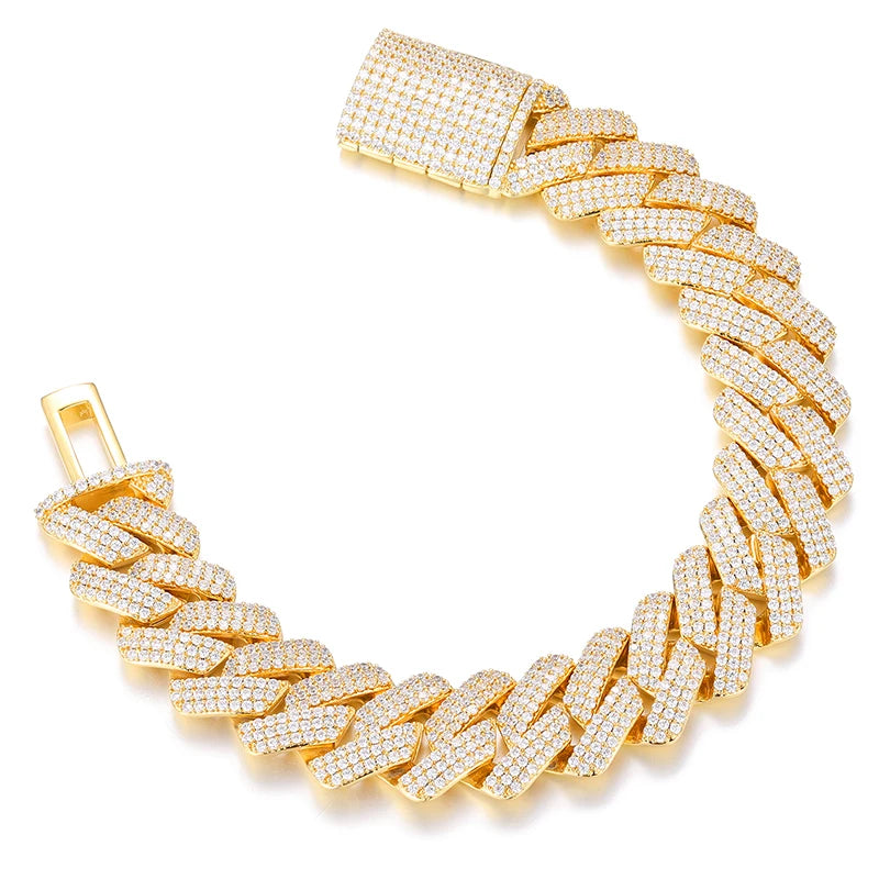 Hiphop/Rock Necklaces Full Miami Curb Link Necklace Men 9mm-14mm-20mm-25mm Bracelet For Men Jewelry High Quality - TrendForce25