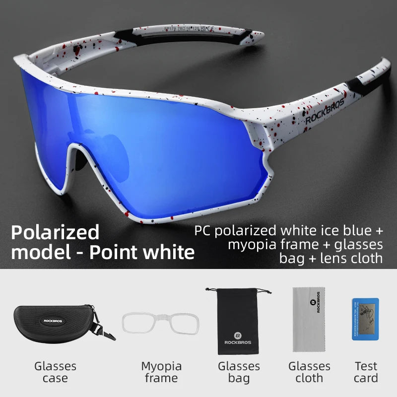ROCKBROS Polarized Glasses UV400 Sunglasses Sport Protection Glasses Bicycle Eyewear Outdoor Hiking Camping Golf Cycling Goggles - TrendForce25