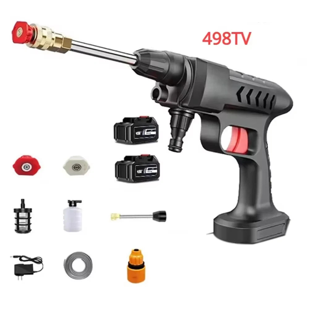 30000/20000/10000mAh 60Bar Car Wash High Pressure Washer Water Gun Car Accessory Cleaner for Auto Home Garden Cleaning Machine