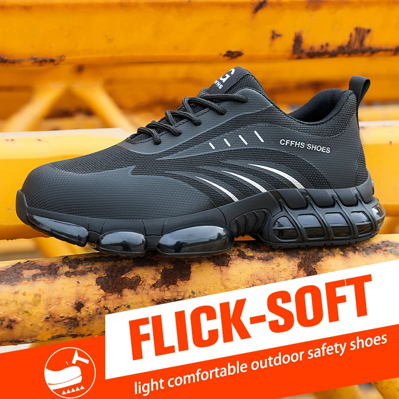 Breathable, lightweight and comfortable anti-smash and anti-puncture safety shoes - TrendForce25