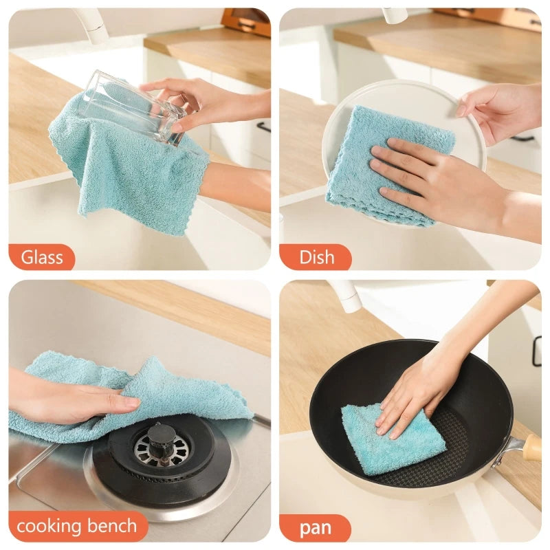 Household clean Set of 12 or18 piece, Soft and Highly Absorbent, Perfect for Kitchen and Bathroom, Multi functional for Home Use - TrendForce25