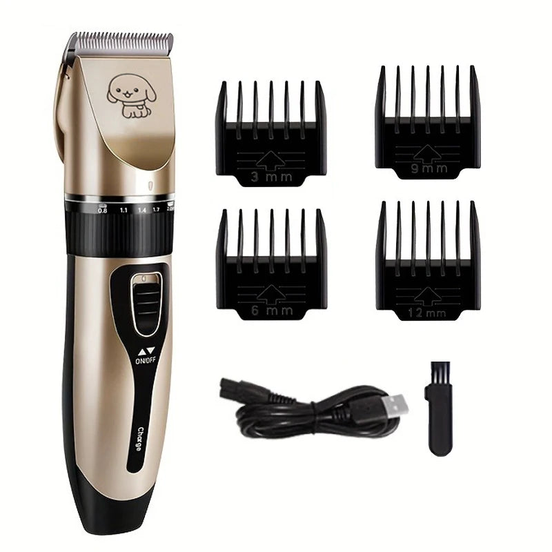 Pet Hair Trimmer Kit Electric Precision Clippers Perfect for Professional Grooming at Home, Ideal for Dogs and Cats - TrendForce25