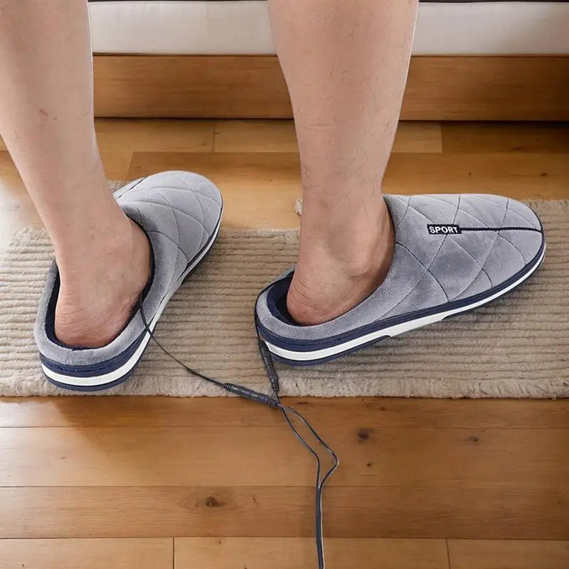 Electric Feet Warmers Heated Slippers Foot Warmer Quick Foot Heating Pad Home Slippers USB Feet Heater Heated Foot Pad Feet