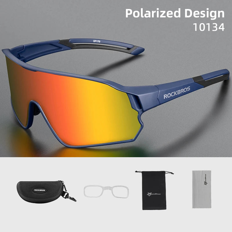ROCKBROS Polarized Glasses UV400 Sunglasses Sport Protection Glasses Bicycle Eyewear Outdoor Hiking Camping Golf Cycling Goggles - TrendForce25