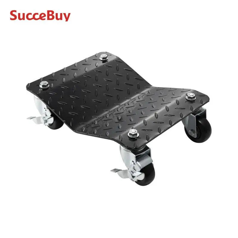 SucceBuy Car Tire Wheel Trolley Dollies 2/4PCS 1500Lbs Weight Capacity Vehicle Skates Moving Tire 4 Casters Auto Repair Mover
