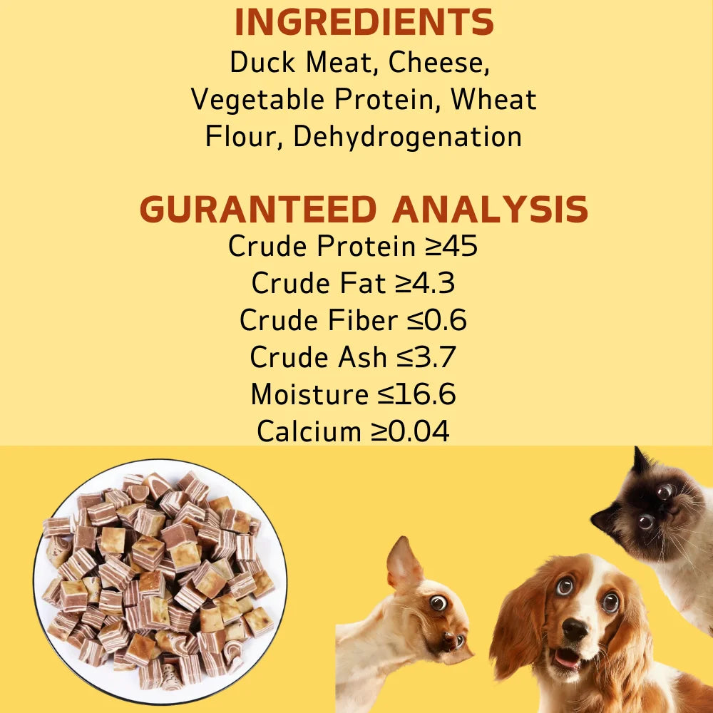 100g/3.53oz Beef And Meat Cubes Dog Treats For Small, Medium, & Large Dog, Healthy, Easily Digestible - TrendForce25