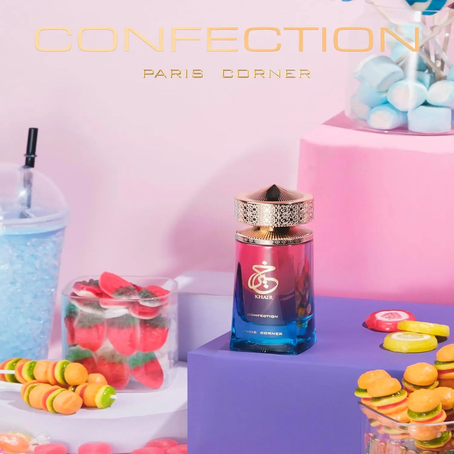 Paris Corner | Khair Confection EDP 3.4 Fl Oz | Sweet Candy Scent Perfume for Men & Women | Indulge in Luscious Pear