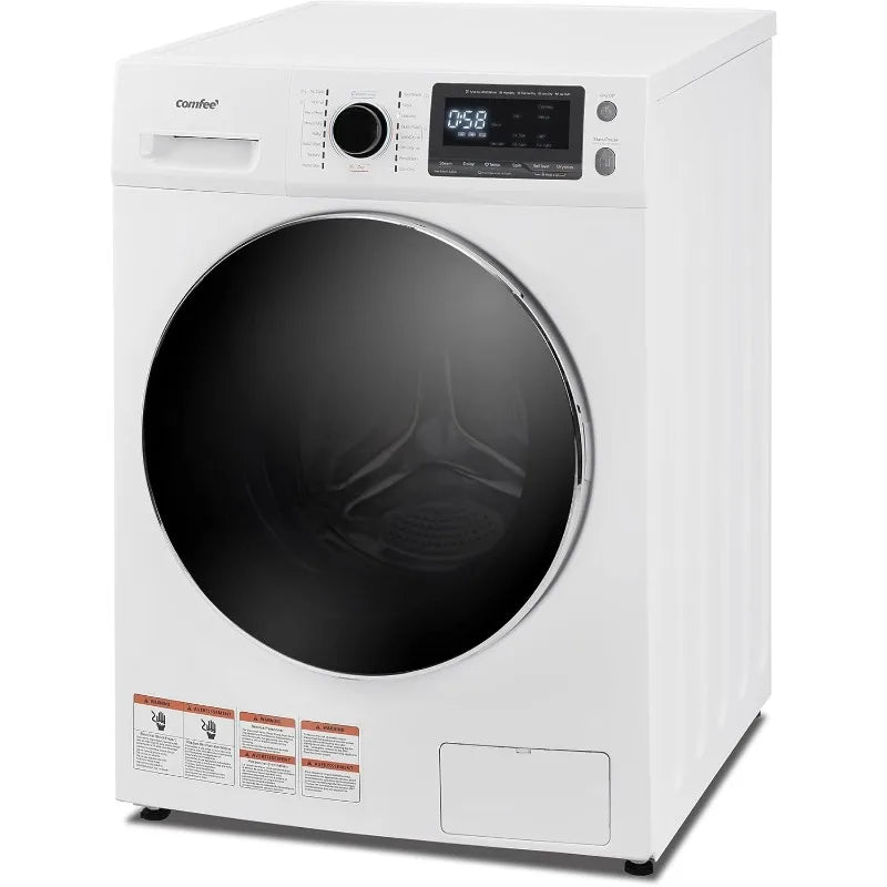 COMFEE’ 24"Washer and Dryer Combo 2.7cu.ft 26lbs Washing Machine Steam Care, Overnight Dry, No Shaking Front Load Full-Automatic - TrendForce25