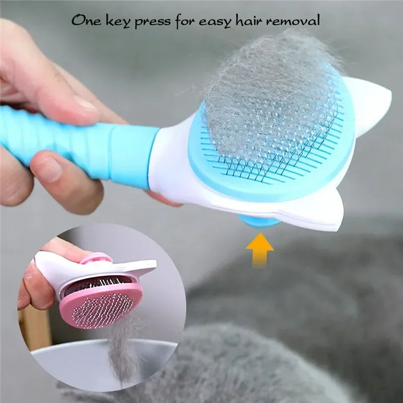 Pet Comb Cat Cleaning Supplies High Quality Self cleaning Brush Professional Grooming brush for Dogs, Cats pets Glove dog Bath - TrendForce25