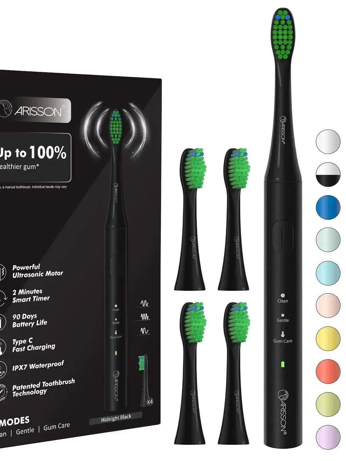 Sonic Electric Toothbrush for Adults and Kids, 1.5H Charge for 90 Days, 40,000 VPM Power Toothbrush, Ultrasonic Electric Tooth - TrendForce25