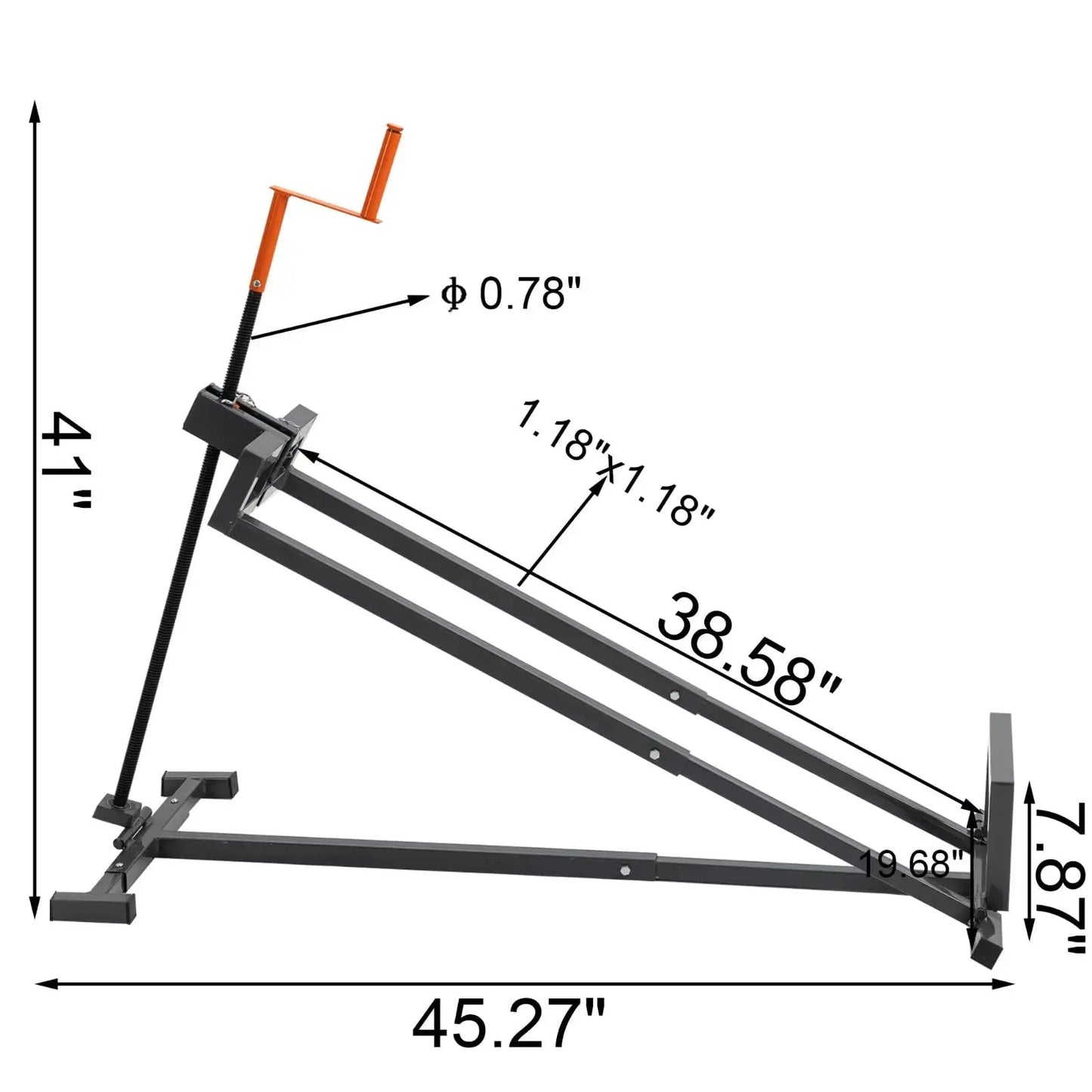 LZBEITEM Lawn Mower Lift Jack -Lifting Platform 882 Lbs Capacity for Garden Tractors and Lawn Mowers with Manual Handle