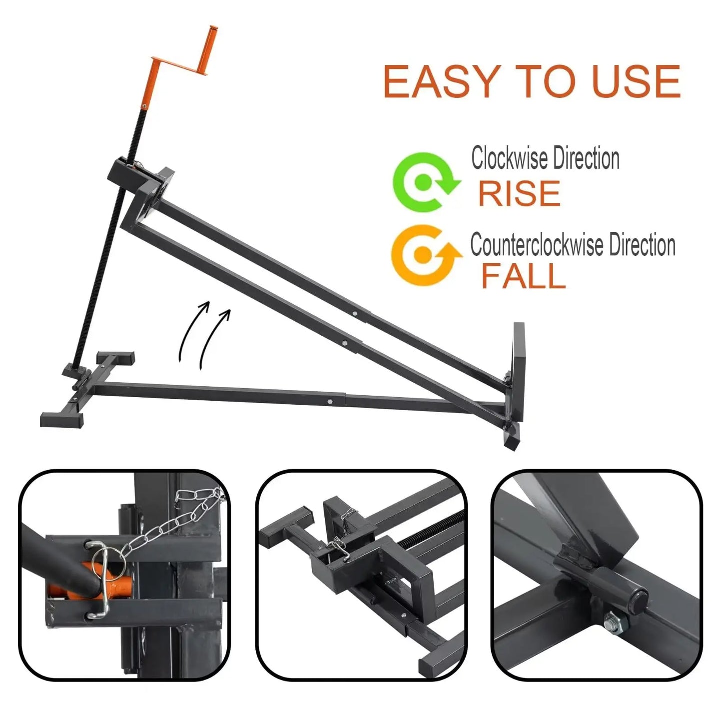 LZBEITEM Lawn Mower Lift Jack -Lifting Platform 882 Lbs Capacity for Garden Tractors and Lawn Mowers with Manual Handle