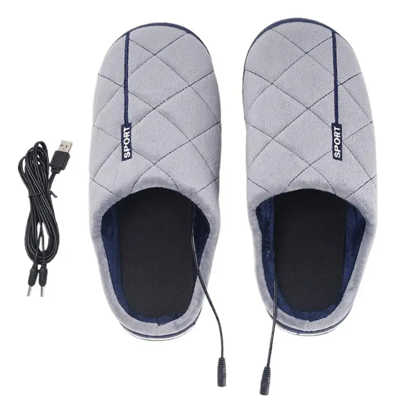 Electric Feet Warmers Heated Slippers Foot Warmer Quick Foot Heating Pad Home Slippers USB Feet Heater Heated Foot Pad Feet