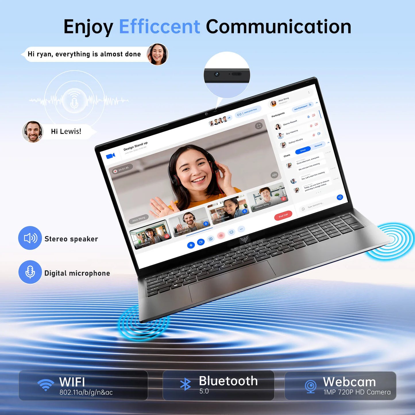 ACEMAGIC 17.3inch Laptop with High Performance Quad Core-12th Alder Lake N97 Laptop Computer Spacious Storage 16GB RAM 512GB ROM - TrendForce25
