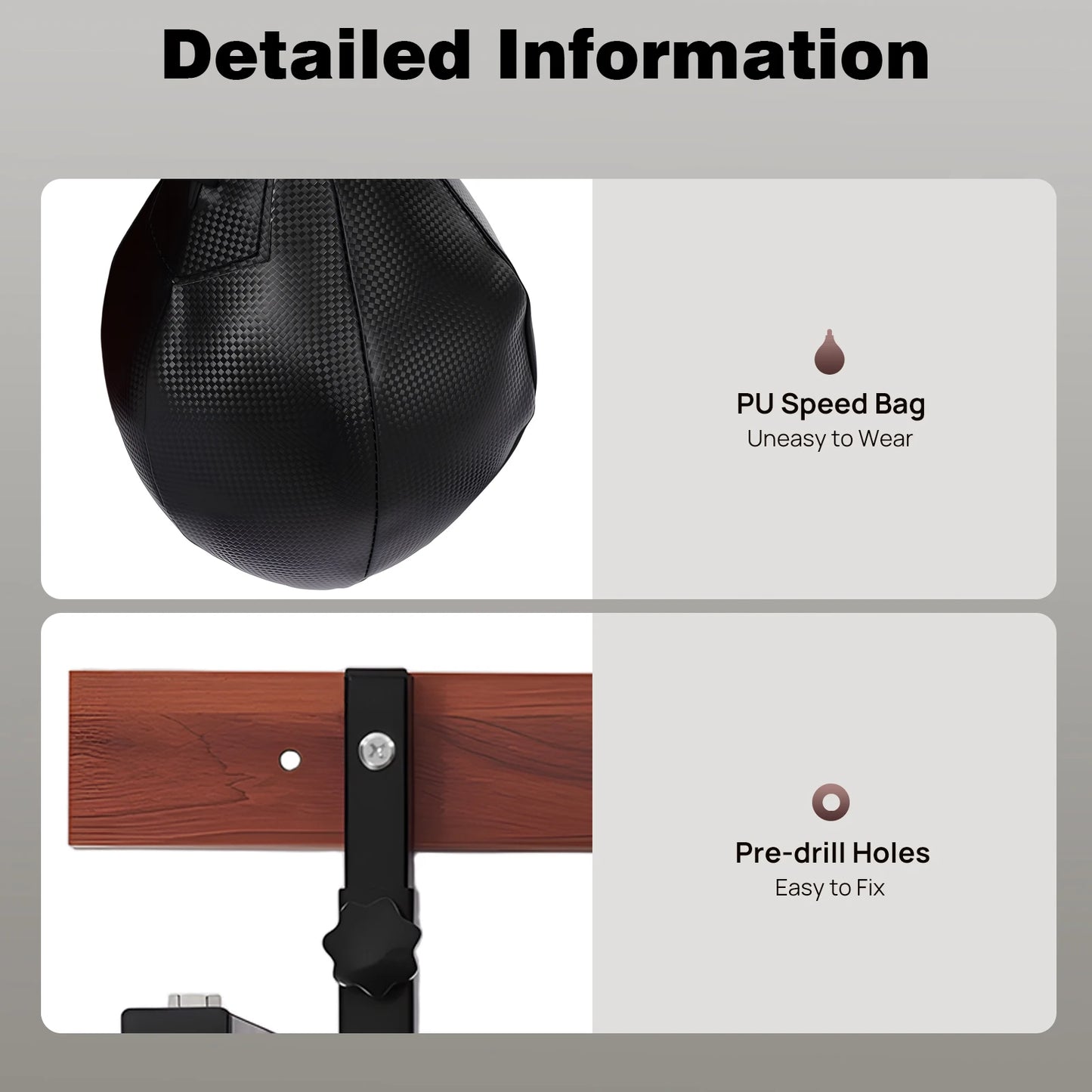 Heavy Duty Adjustable Speed Bag Platform Kit,Professional Wall Mounted Punching Ball Speed Bag Kit for Boxing Training, Exercise