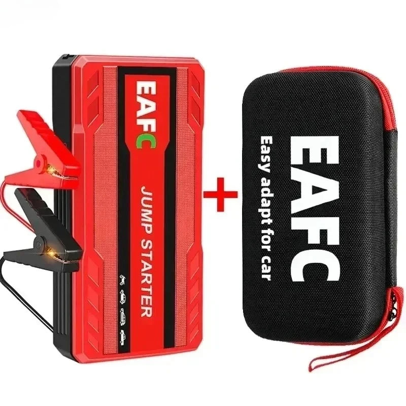 EAFC Jump Starter Power Bank 12V Booster for Car Start 600A Quick Charger Auto Starting Device Powerbank Device Petrol Diesel