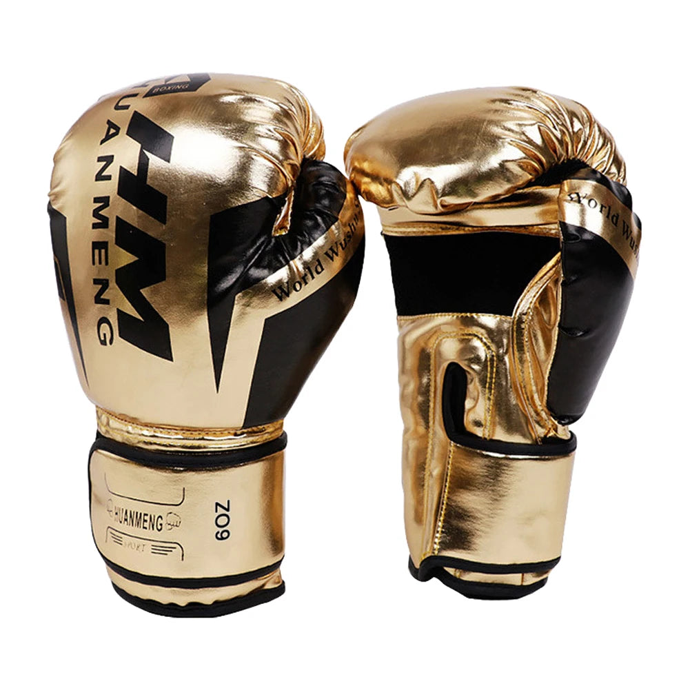 1 Pair Boxing Gloves Adults Women Men Boxing Sanda Gloves Unisex Boxing Training Exercise Leather Gloves Sports Protection Mitts