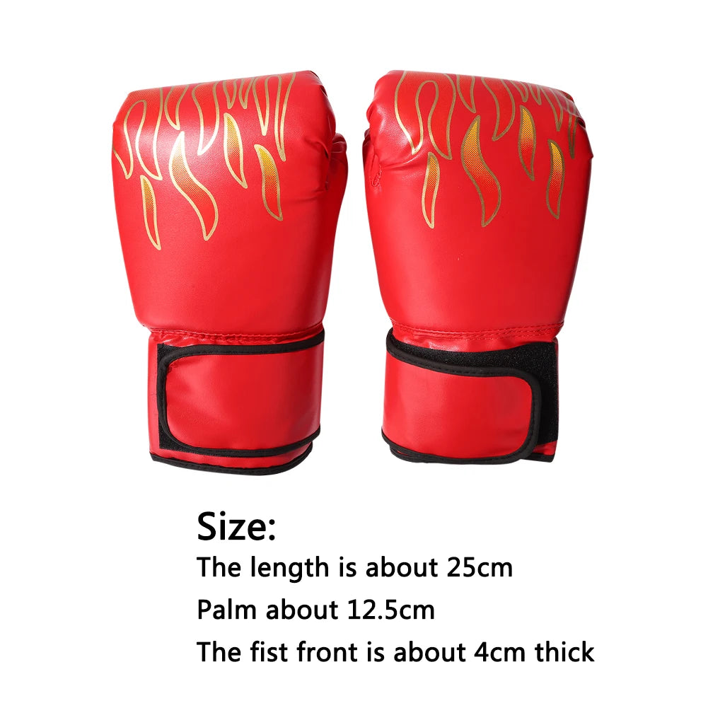 1 Pair Boxing Gloves Adults Women Men Boxing Sanda Gloves Unisex Boxing Training Exercise Leather Gloves Sports Protection Mitts